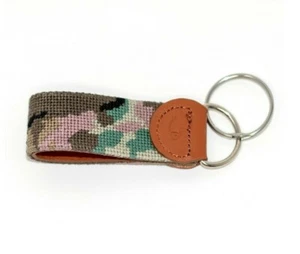 Schlüsselanhänger Leder handgenäht Nadelspitze Camouflage - Armee/Patriotisch/Militär - Bild 1 von 3