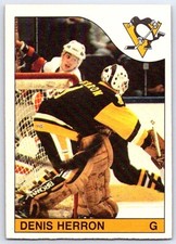 1985-86 O-Pee-Chee Denis Herron Pittsburgh Penguins #186