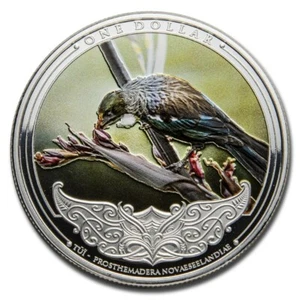 Nueva Zelanda - 2021 - Moneda de prueba de plata de 1 OZ - Descubre Nueva Zelanda - Tui - Imagen 1 de 8