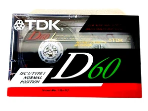 TDK D60 Blank Audio Cassette Tape High Output 60-Minute - Picture 1 of 2