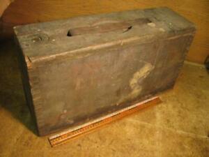 Vintage WW1 Ammo Box Dovetail Corners Brass Hardware