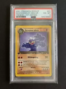 Pokémon Mackogneur Obscur French 1st Edition Rare 27/82 PSA 6 (54318884) - Picture 1 of 2