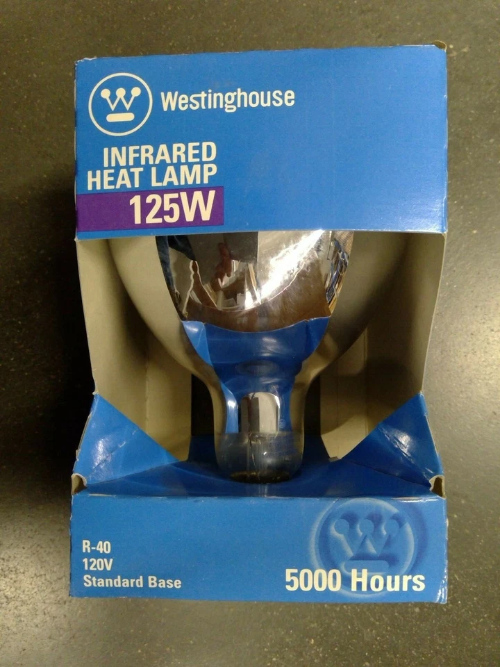 Westinghouse 125R40/HT 125W R40 Infrared Heat Lamp Bulb **Free Shipping** - Image 1 of 3