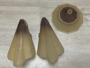 ANTIKES MIDWEST SOLEURE DECO SCHLUPFSCHIRM WANDLEUCHTER SET Ersatz - Bild 1 von 24