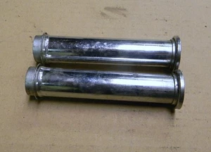 TRIUMPH 650 PAIR USED PREUNIT AND EARLY UNIT STYLE PUSHROD TUBES WITH GUIDES - Picture 1 of 1
