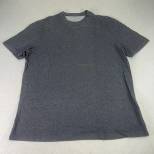 Brunello Cucinelli T Shirt Uomo 2XL (58) Reg Fit Grigio Scuro Cotone Scollo V Italia - Foto 1 di 11