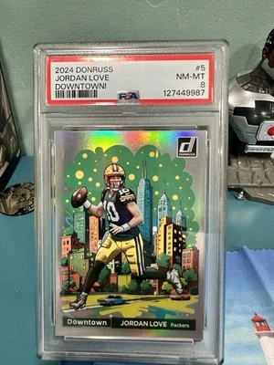 2024 Panini Donruss - Downtown! Jordan Love #5 - Image 1 of 3