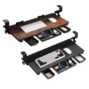 Stable Load-bearing Keyboard Bracket Under Desk Organizer  Office - Picture 1 of 14