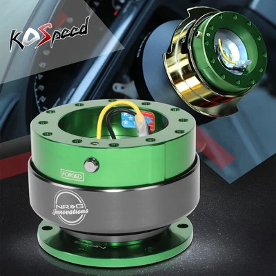 NRG SRK-200GN-TI Aluminum 6-Hole Gen 2.0 Steering Wheel Quick Release Adapter - Image 1 of 4
