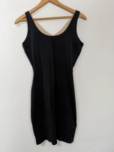 Vestido Spanx Assets Bodycon Prendas moldeadoras Negro Grande Sin Mangas Reversible - Imagen 1 de 8