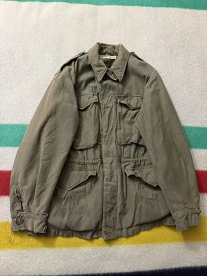 Vintage 40s 1943 WW2 M43 Thrashed Distressed Field Jacket 36R Medium Large M L - Image 1 of 4
