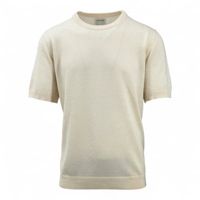 M&S JAEGER Merino Wool Rich Knitted T-Shirt with Silk RRP £55.00 - Image 1 of 4