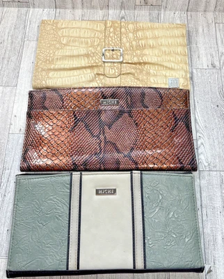 Lote MICHE de 3 Conchas Clássicas Amarelo Croc Chloe Cobre Cobra Jen Verde Jodi - Imagem 1 de 4