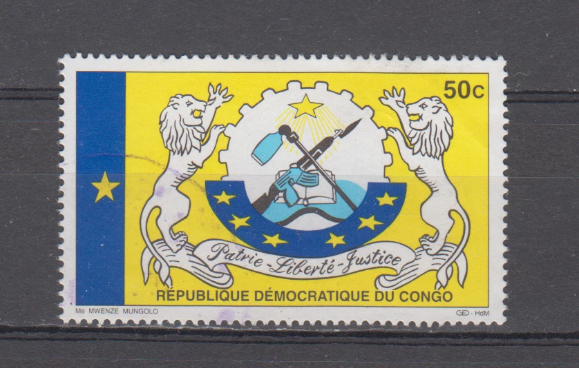 ZAIRE :  1999   - USED  - SCOTT # 1490  ARMS - Image 1 of 1