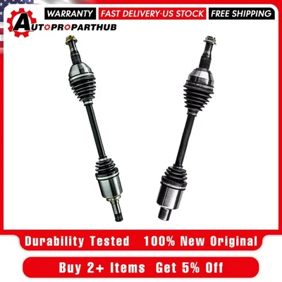 Front CV Axle Shaft Pair 2 for GMC Acadia Buick Enclave 2009-2017 Chevy Traverse - Image 1 of 4