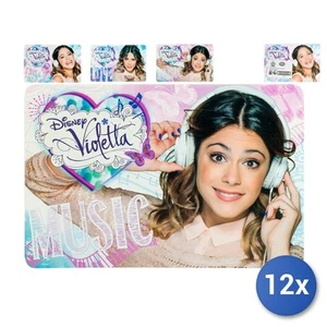 12X Placemats Home Polypropylene Disney VIOLETTA 45X30Cm - Picture 1 of 8