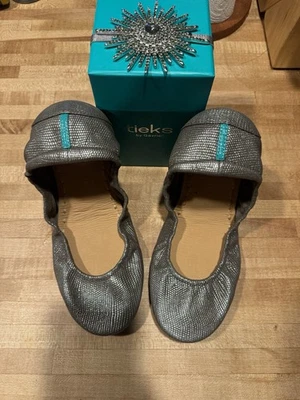 Sapatos Tieks STARDUST TAMANHO 10 sapatilhas de balé novo na caixa topper edição limitada lançamento - Imagem 1 de 4