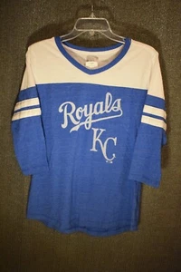 Fanatics MLB Kansas City Royals Womens 3/4 Sleeve V-Neck Top-Small-NWT 29.99 - Picture 1 of 9