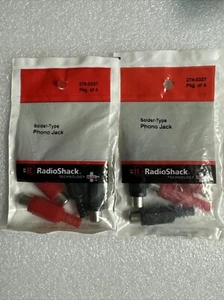 2-Packs Radio Shack Solder-Type Female RCA Phono Jacks, 274-0337. New! - Picture 1 of 5