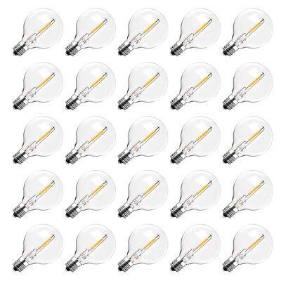 BRIMAX E12 G40 LED Bulb String Light Bulbs Replacement 1W 10W Plastic Clear Bulb - Image 1 of 4