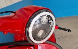 Adattatore +Viti(Faro Non Incluso)Vespa Piaggio Pk Hp 50 125 Per Faro Fanale Led - Foto 1 di 2