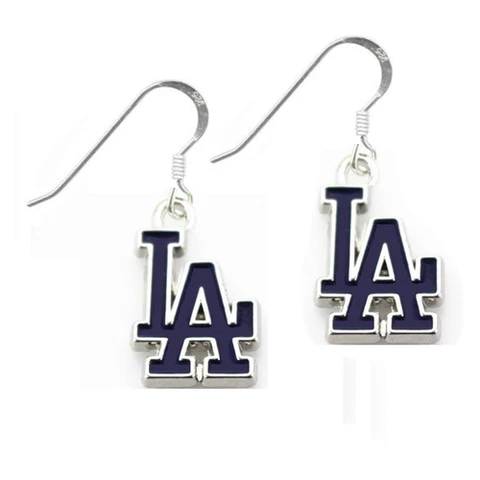 Los Angeles Dodgers MLB Dangle Ear Rings Cover