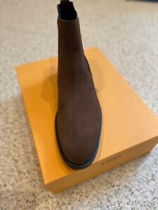 TOD'S CHOCOLATE BROWN SUEDE CHELSEA BOOT NEW SIZE 10.5 UK