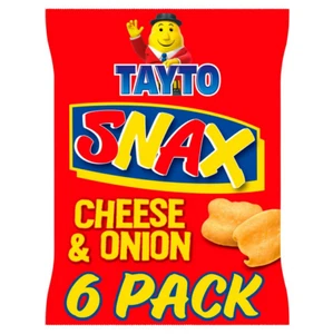 Tayto Snax Cheese And Onion 6 X 17g Multipack - Picture 1 of 24