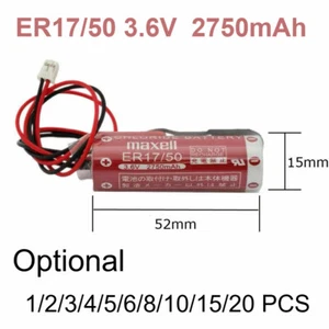 Lotto ER17/50 17/50 3,6V 2750mAh batteria non ricaricabile per batteria PLC Maxell - Foto 1 di 3