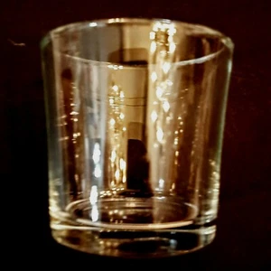 Glas Becher gemarkt Ikea 18 klar 3" hoch 7 oz niedrige Kugel Steine Saft Getränk  - Bild 1 von 3