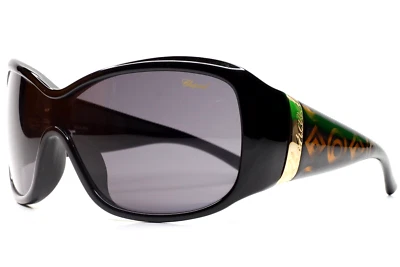 Gafas de sol Chopard SCH054 0700 negro dorado degradado acetato lujo Italia 125 mm Foto 1 de 4