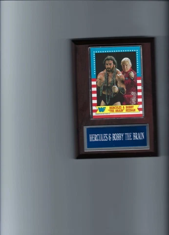 HERCULES &BOBBY THE BRAIN HEENAN PLAQUE WRESTLING WWF Cover