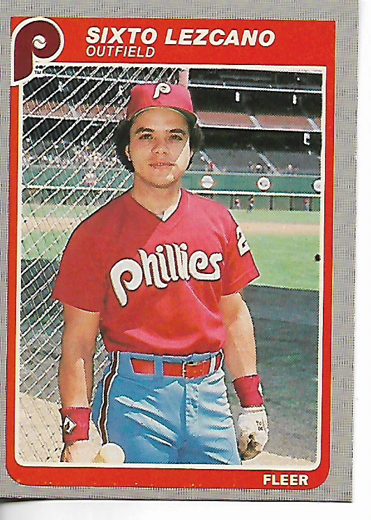 1985 Fleer Sixto Lezcano Card - Image 1 of 1