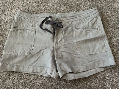 Pantalones Cortos The North Face Mezcla Algodón/Lino Mujer Talla 16 Chino Rayas Caqui/Gris Foto 1 de 4