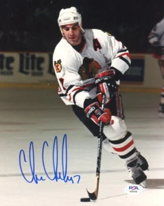 Chris Chelios Signed Blackhawks 8x10 Photo PSA COA A2 - Picture 1 of 1