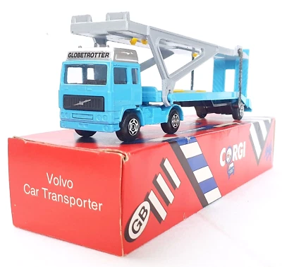 Corgi Toys 1:64 VOLVO GLOBETROTTER CAR TRANSPORTER Juniors Model Car MIB`85 Nice - Image 1 of 4