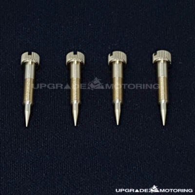 Tornillo piloto para carburador Mikuni 40PHH #N110.266 4 piezas Datsun 2000 510 620, 20R 22RE Foto 1 de 4