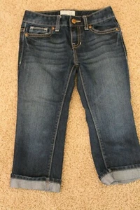 Old Navy Girl size 8 Regular Capri Pants Jean Denim Dark Wash - Picture 1 of 2