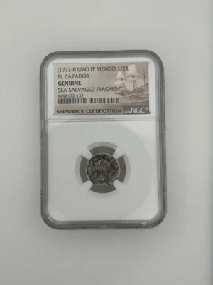 1758 MO Mexico 1/2R El Cazador shipwreck coin - Image 1 of 4