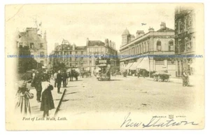 Foot of Leith Walk, Leith, Edinburgh, Scotland. Postcard posted 1904 - Picture 1 of 2