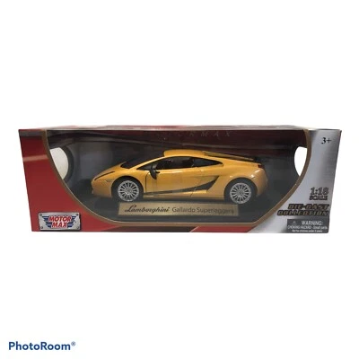 New in box 1:18 Motor max Lamborghini Gallardo Superleggera yellow Fast ship Wow - Image 1 of 3