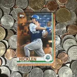 2019 Topps Pro Debut RARE Brewer Hicklen Orange XRC #'d /25 Royals