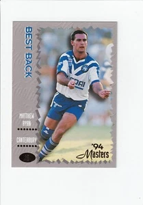 1994 Masters Series Rugby League Matthew Ryan #18 Canterbury Bulldogs - Picture 1 of 1