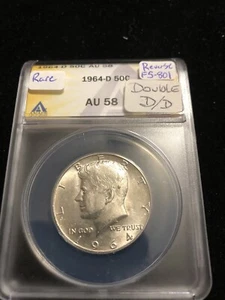 1964-D “Very Rare” DDR FS-801 Kennedy Half Dollar - See Pictures - Rare Find - Picture 1 of 9