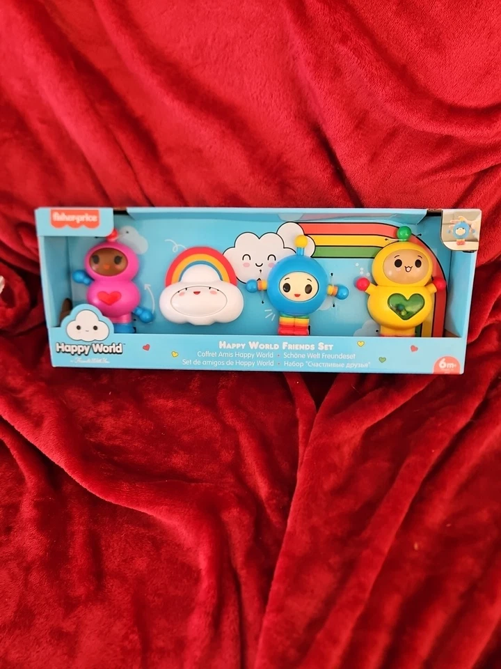 Fisher-Price Happy World Friends Gift Set Cartes Avec Mouvement Enfants 6 Mois - Bild 1 von 1
