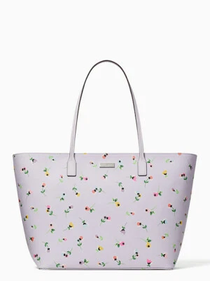 💚 Kate Spade Tote Bag Shore Street Wild Flower Ditsy Margarretta Purse Handbag  - Image 1 of 4
