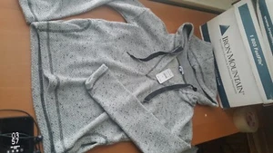 Splendid NWT $128 boxy hoodie heather grey XS - Picture 1 of 4