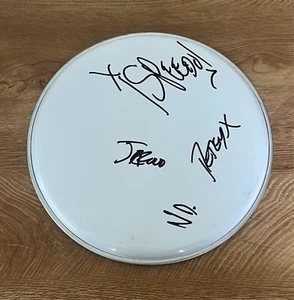 * ROCKET FROM THE CRYPT * signed 10" drumhead * SPEEDO, JC2000, ND & PETEY X * - Picture 1 of 2