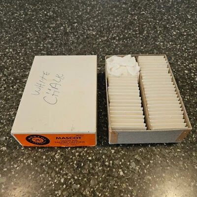Vintage Box of 40 Mascot Tailors Chalk Black NOS Crayons Ideal Thread Co - Image 1 of 4