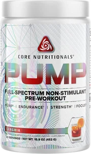 Core Nutritionals Pump Full-Spectrum Non-Stimulant Pre-Workout, with N03T Nitrat - Picture 1 of 12